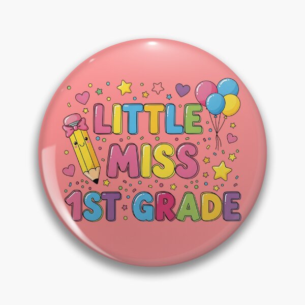 Item preview, Little Miss 1st Grade PNG | Cute Colorful Back to School Design designed and sold by Ellen'Studio.