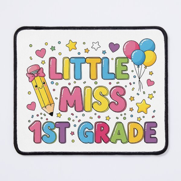 Item preview, Little Miss 1st Grade PNG | Cute Colorful Back to School Design designed and sold by Ellen'Studio.