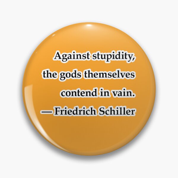 Item preview, Against stupidity, the gods themselves contend in vain, orange background designed and sold by mntimg.