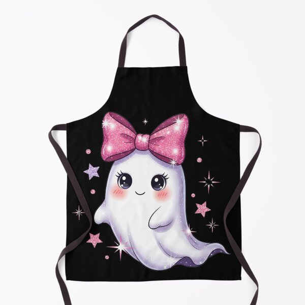 Item preview, Cute Glitter Ghost PNG | Pink Bow Kawaii Halloween Design designed and sold by Ellen'Studio.