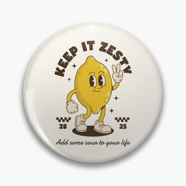Item preview, Keep It Zesty Lemon Retro Cartoon Mascot - Add Some Sour To Your Life designed and sold by HoopeStylee.