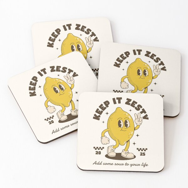 Item preview, Keep It Zesty Lemon Retro Cartoon Mascot - Add Some Sour To Your Life designed and sold by HoopeStylee.