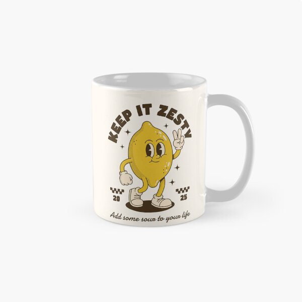 Item preview, Keep It Zesty Lemon Retro Cartoon Mascot - Add Some Sour To Your Life designed and sold by HoopeStylee.