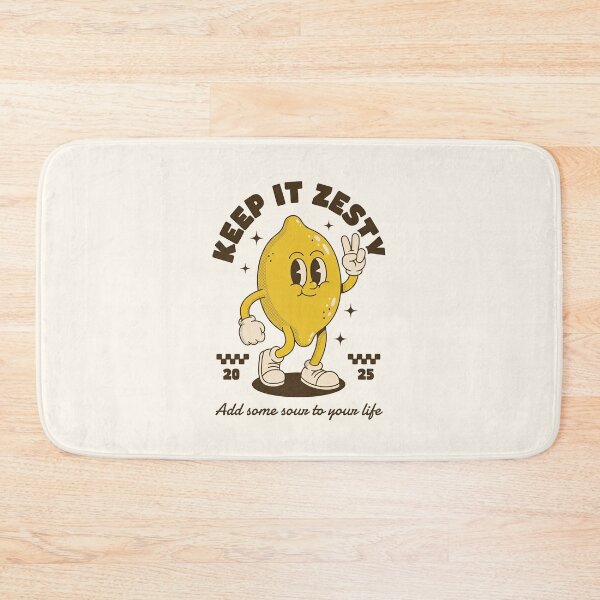 Item preview, Keep It Zesty Lemon Retro Cartoon Mascot - Add Some Sour To Your Life designed and sold by HoopeStylee.