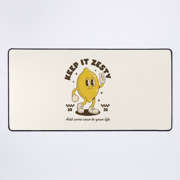 Item preview, Keep It Zesty Lemon Retro Cartoon Mascot - Add Some Sour To Your Life designed and sold by HoopeStylee.