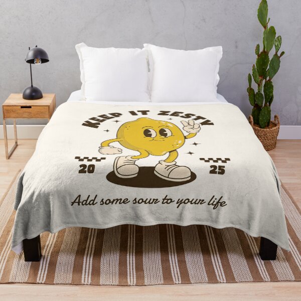 Item preview, Keep It Zesty Lemon Retro Cartoon Mascot - Add Some Sour To Your Life designed and sold by HoopeStylee.