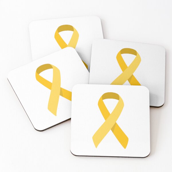 Item preview, Gold Leukemia Cancer Awareness Ribbon Vector designed and sold by THP Creative.