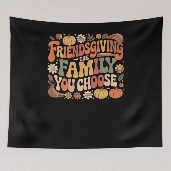 Item preview, Friendsgiving The Family You Choose Funny Thanksgiving Quote designed and sold by MagicSD Designs.
