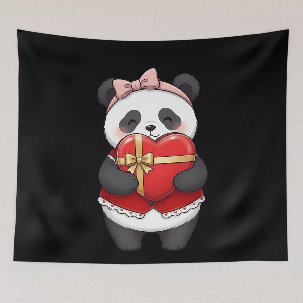 Item preview, Adorably Sweet Panda Bear Valentine designed and sold by k3rstman1.
