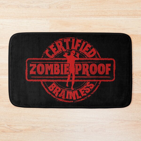 Item preview, Zombie Proof Certified Brainless Funny Zombies Horror  designed and sold by theflandonian.