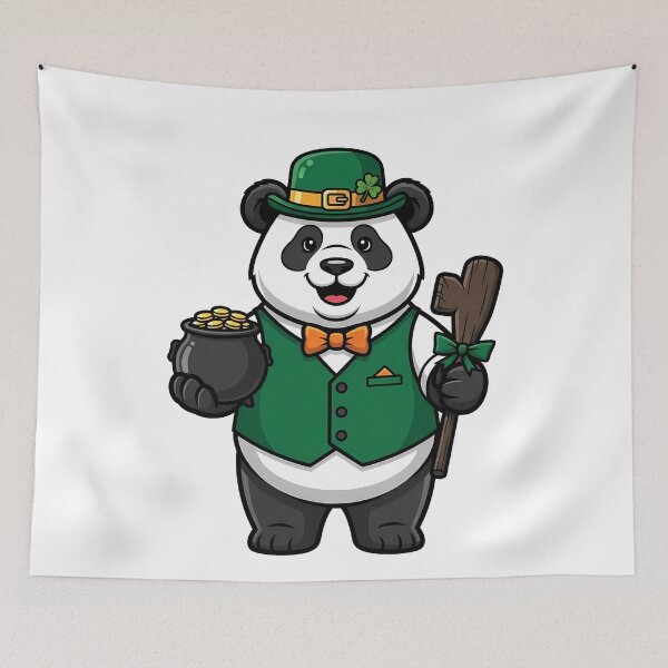 Item preview, Lucky Panda St. Patrick's Day designed and sold by k3rstman1.