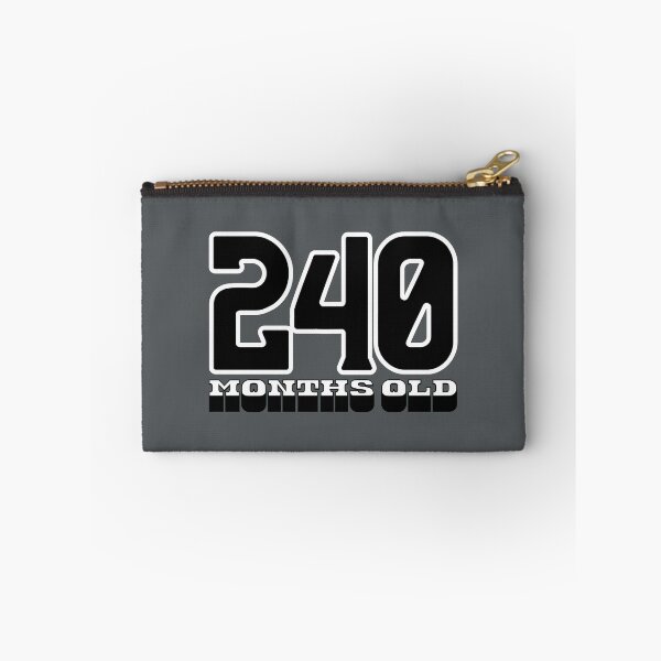 Item preview, 240 Months Old — Funny 20th Birthday Gag Design for Young Adults designed and sold by downUnderInk.