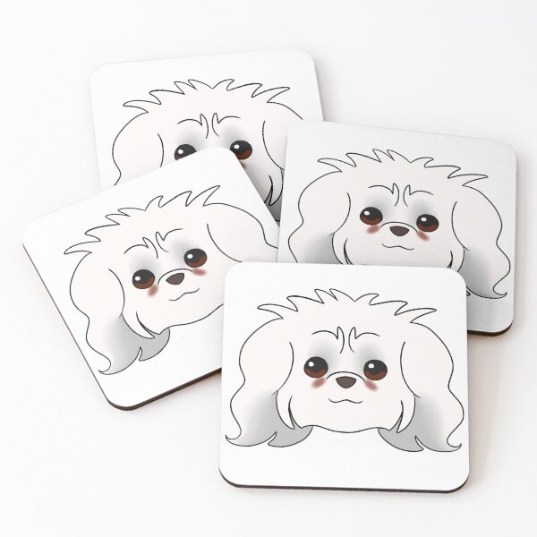 Item preview, White Shih Tzu Tear Stains designed and sold by OliRoseArt.