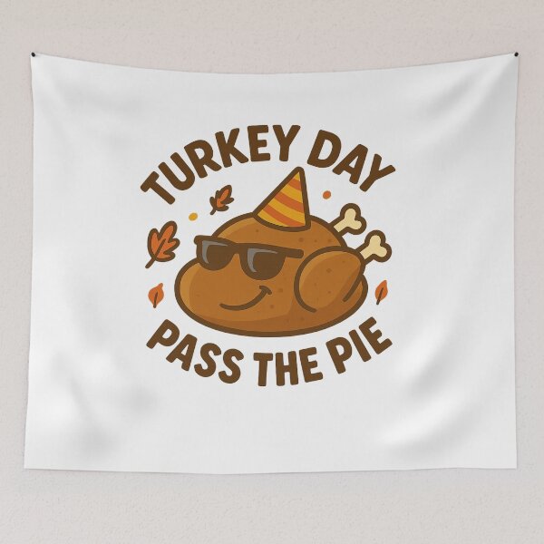 Item preview, Turkey Day Crew – Funny Thanksgiving Cartoon Turkey Graphic designed and sold by DailyDrivesct.