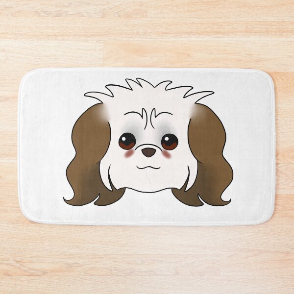 Item preview, White Shih Tzu Brown Ears Tear Stains designed and sold by OliRoseArt.