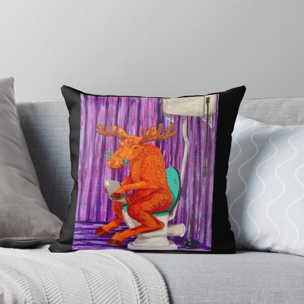 Item preview, Moose on the toilet designed and sold by FurHorror.