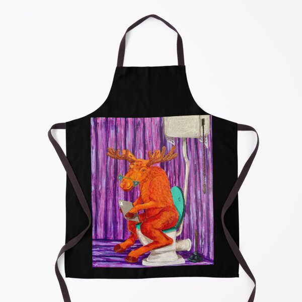 Item preview, Moose on the toilet designed and sold by FurHorror.