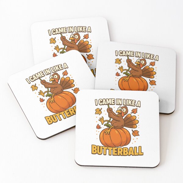 Item preview, I Came in Like a Butterball – Funny Thanksgiving Turkey Swinging Pumpkin Parody designed and sold by DailyDrivesct.