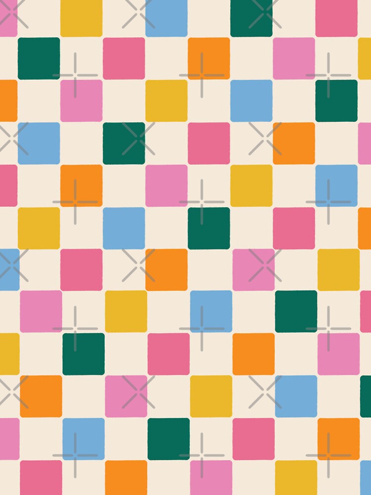 Thumbnail 4 of 4, iPhone Case, Check Colorful Pattern designed and sold by KeekStudio.