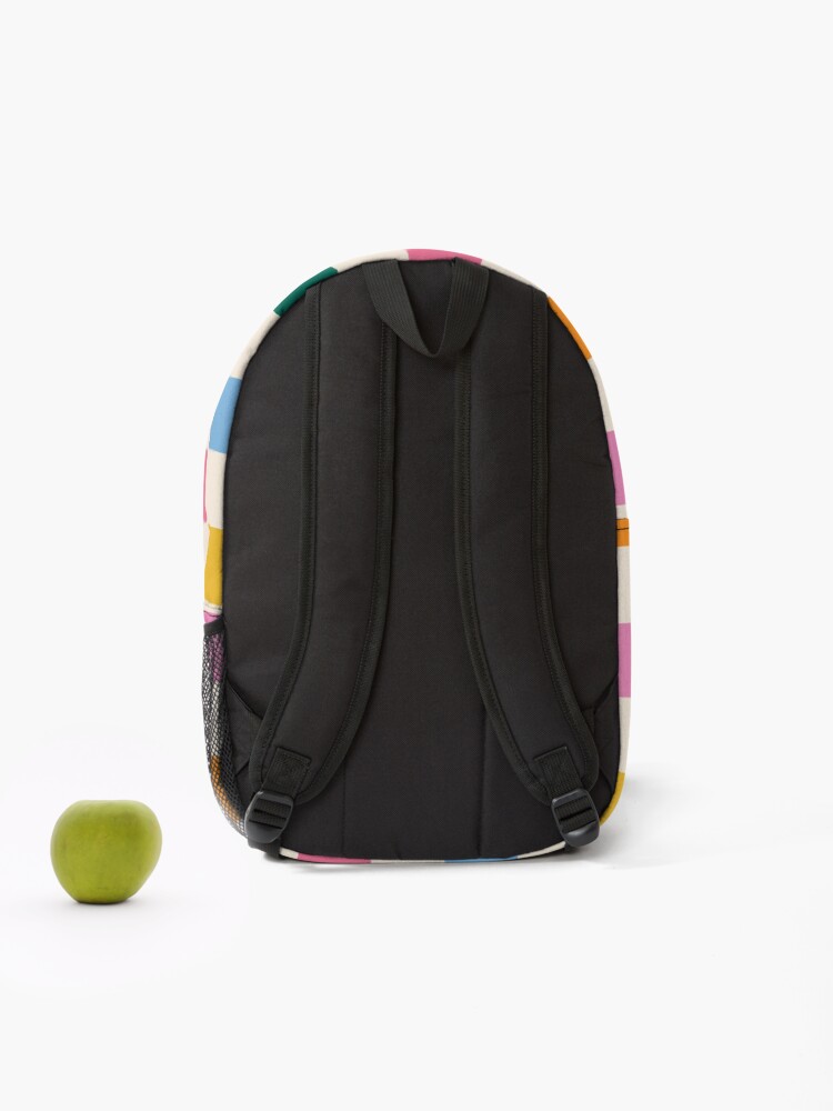 Thumbnail 2 of 3, Backpack, Check Colorful Pattern designed and sold by KeekStudio.