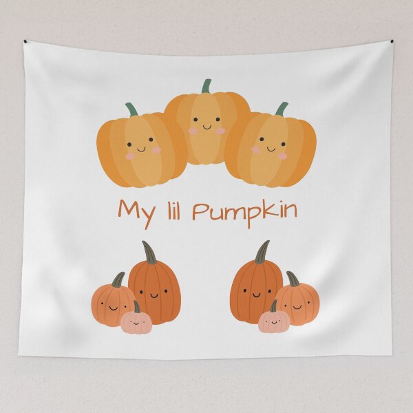 Item preview, My Lil Pumpkin – Cute Kawaii Fall Pumpkin Design designed and sold by Painted Moon by Luna Bee™.