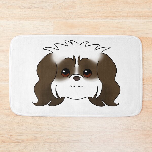Item preview, Dark Brown Shih Tzu White Chin White Forehead designed and sold by OliRoseArt.