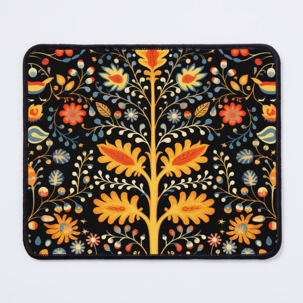 Item preview, Folk Art Tree of Life – Vibrant Floral Pattern with Birds designed and sold by CraftedHome.