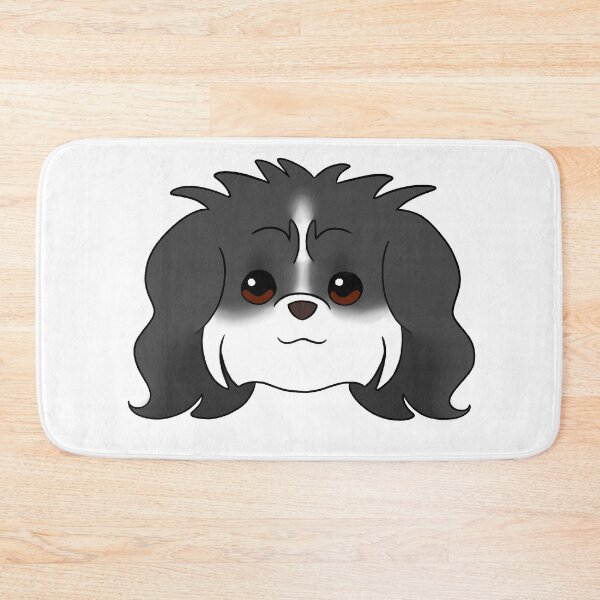 Item preview, Dark Grey Shih Tzu White Chin White Blaze designed and sold by OliRoseArt.