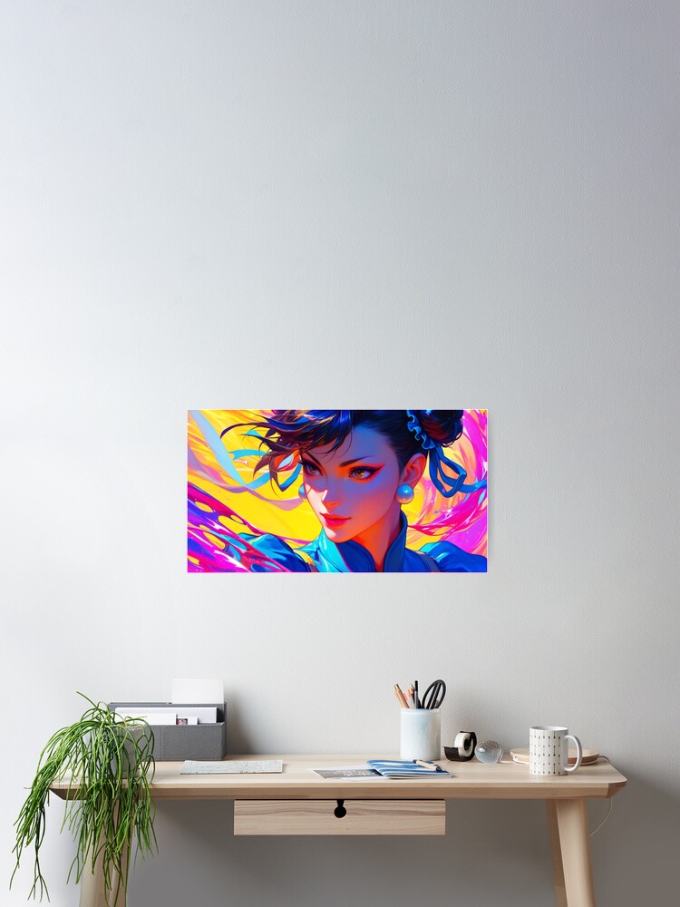 Thumbnail 2 of 3, Poster, Chun Li 004 designed and sold by Raziel619.