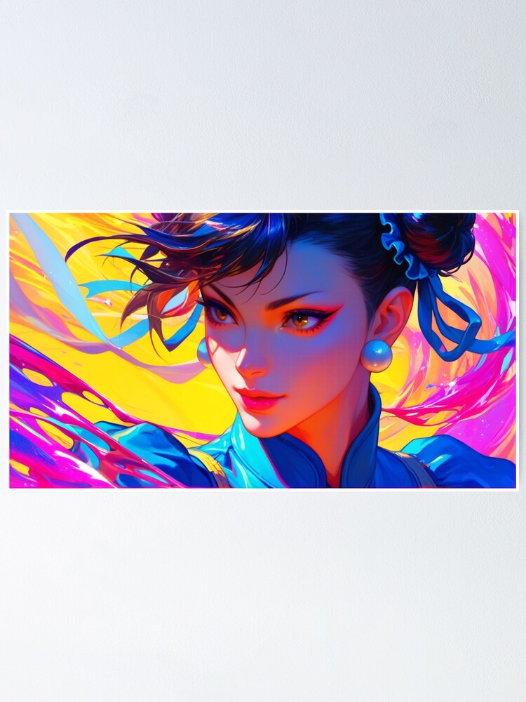 Thumbnail 1 of 3, Poster, Chun Li 004 designed and sold by Raziel619.
