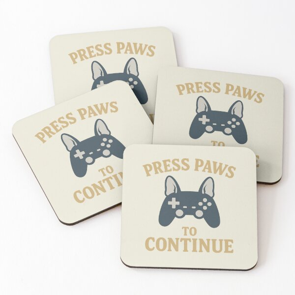 Item preview, Press Paws to Continue – French Bulldog Gamer Minimalist T-Shir designed and sold by AdelStore.