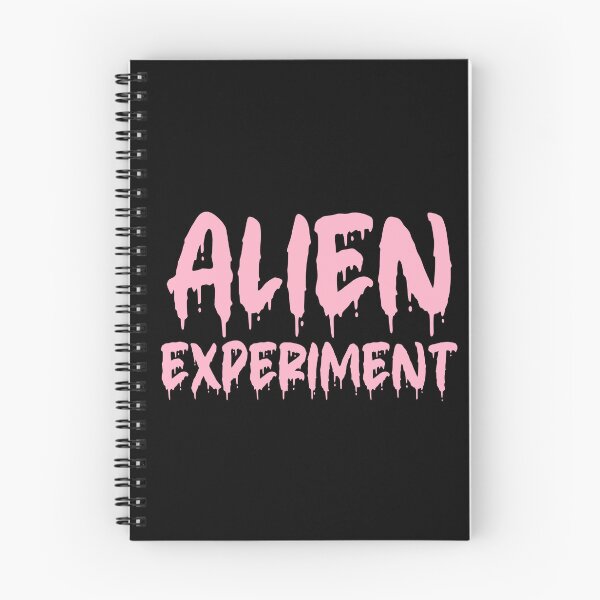 Item preview, ALIEN EXPERIMENT BRIGHT PINK ON BLACK BLOOD DRIP designed and sold by RomeArtCo.