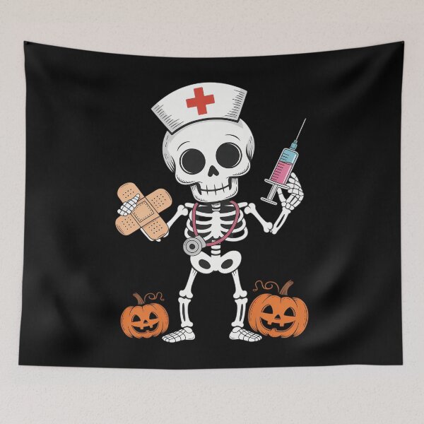 Item preview, Halloween Nicu Nurse Skeleton Scrub designed and sold by JonBarnes22.