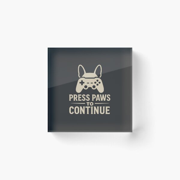 Item preview,  Press Paws to Continue – French Bulldog Gamer Minimalist T-Shir designed and sold by AdelStore.
