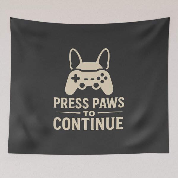 Item preview,  Press Paws to Continue – French Bulldog Gamer Minimalist T-Shir designed and sold by AdelStore.