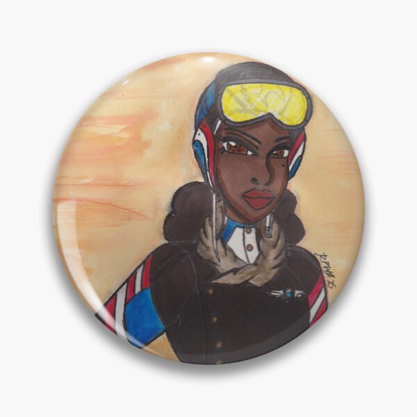 Item preview, Aviator Woman with Vintage Airplane designed and sold by Ronald Woods.