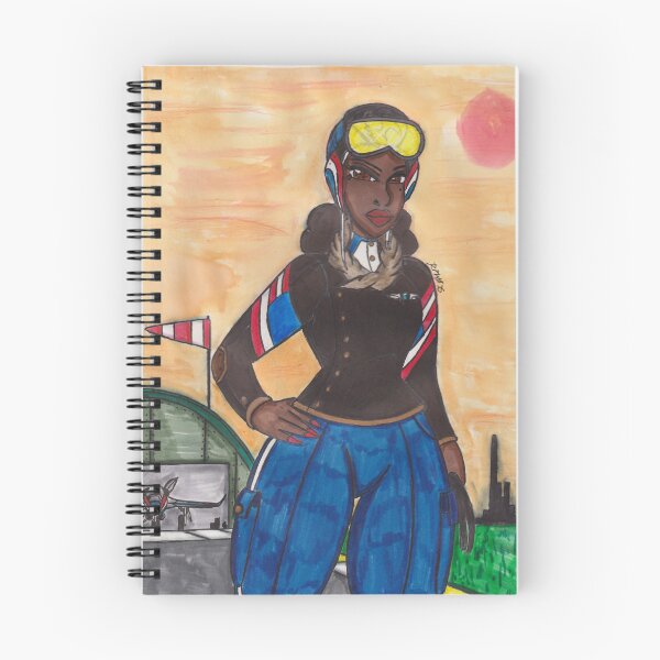 Item preview, Aviator Woman with Vintage Airplane designed and sold by Ronald Woods.