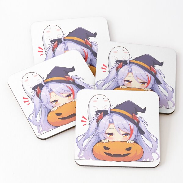 Item preview, Prinz Eugen Azur Lane Halloween Chibi Anime Girl Pumpkin Witch Ghost Cute designed and sold by HumbertoValveno.