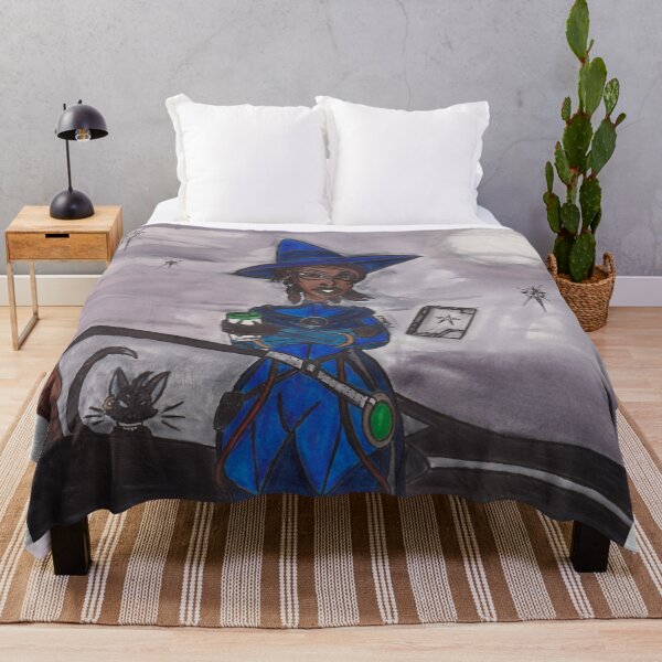 Item preview, Stylish Witch in a Blue Outfit designed and sold by Ronald Woods.