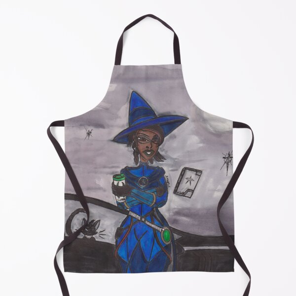Item preview, Stylish Witch in a Blue Outfit designed and sold by Ronald Woods.