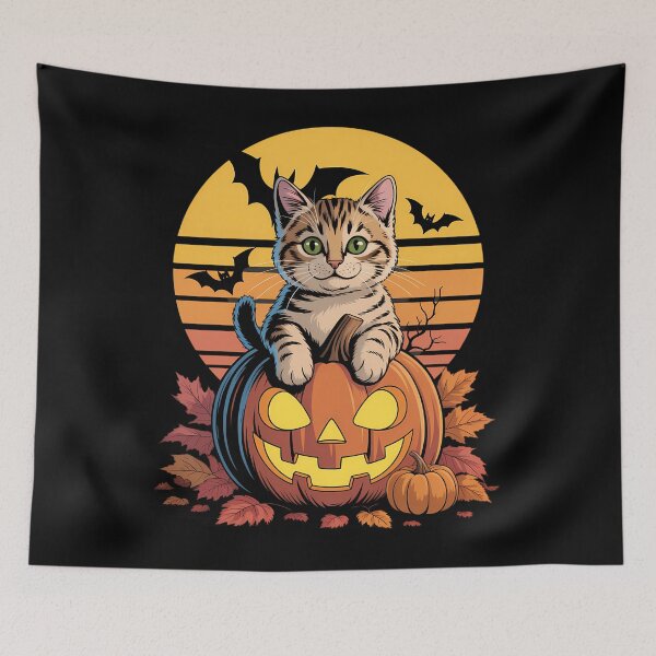 Item preview, Halloween Retro Devon Rex designed and sold by JulienAureo.