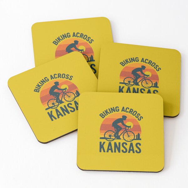 Item preview, Biking across Kansas  designed and sold by Broken Antler Designs .