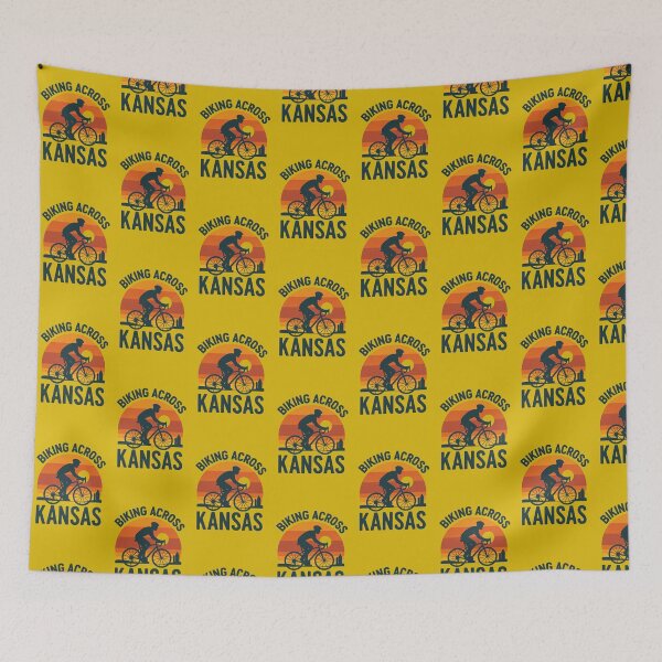 Item preview, Biking across Kansas  designed and sold by Broken Antler Designs .