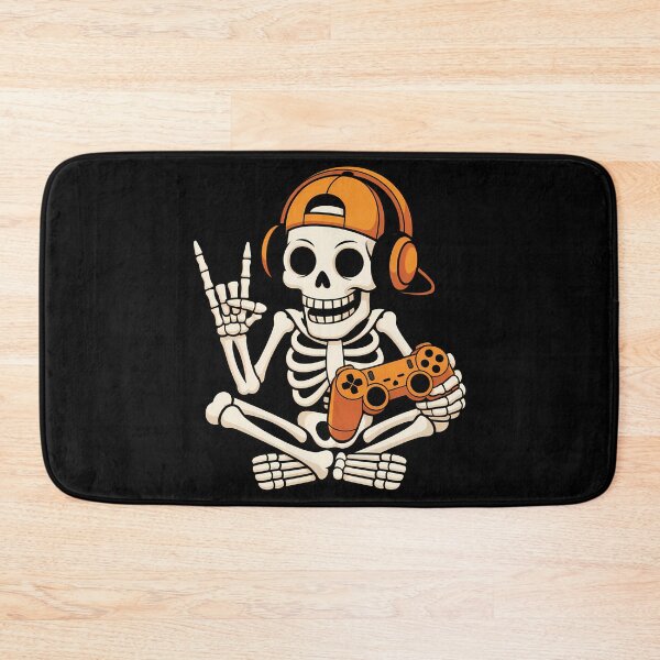 Item preview, Halloween Skeleton Gamer Video Gaming Teenage Boy Grandson designed and sold by JulienAureo.