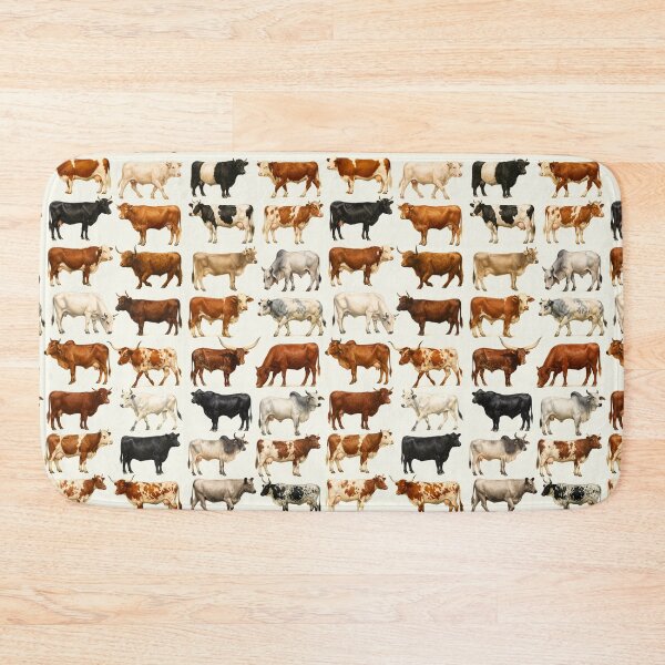 Item preview, Cattle Breeds Retro Farm Illustration Chart designed and sold by kakarikihill.