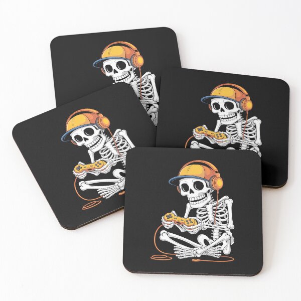 Item preview, Halloween Skeleton Gamer Video Gaming designed and sold by JulienAureo.