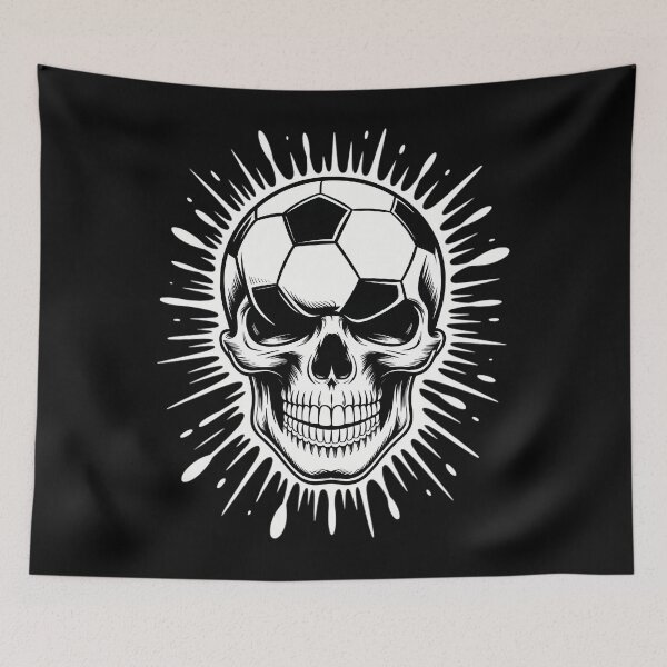 Item preview, Halloween Soccer Ball Skull Sport All Hallows' Day designed and sold by JulienAureo.