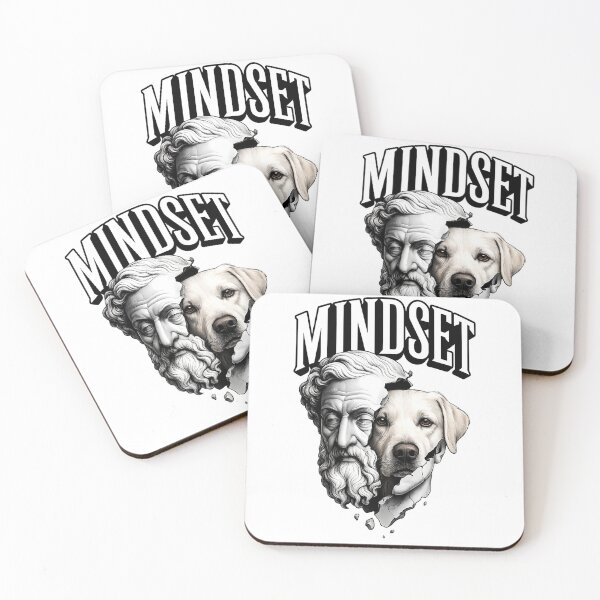 Item preview, Mindset Dog & Philosopher Bust – Surreal Statue Cracked Face Design designed and sold by Pet Lovers Market.