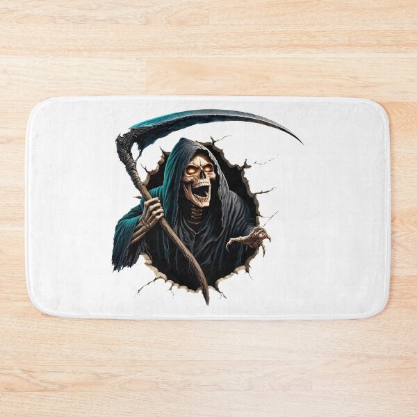 Item preview, Grim Reaper Breaking Through Wall – Dark Horror Scythe Halloween Design designed and sold by kaleevfidonea.