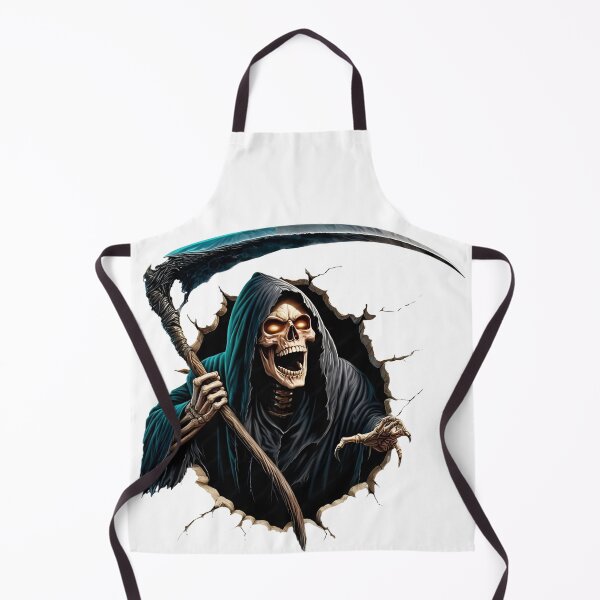 Item preview, Grim Reaper Breaking Through Wall – Dark Horror Scythe Halloween Design designed and sold by kaleevfidonea.